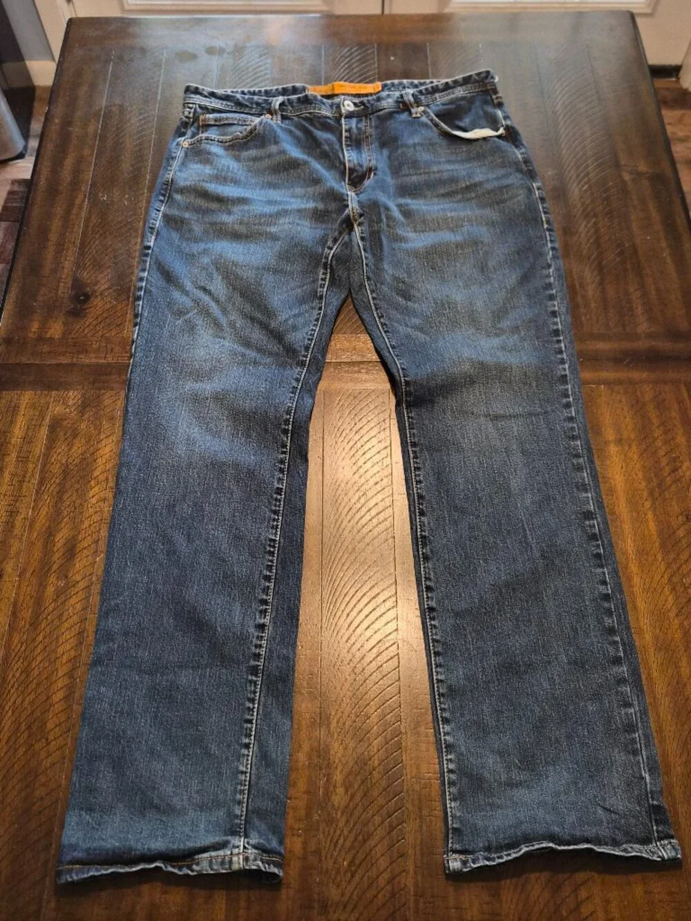 Rock And Roll Cowboy Jeans 40x36 Blue Denim Double Barrel Relaxed Bootcut G599